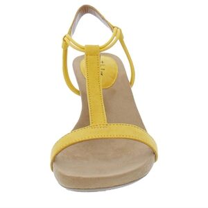 Style & Co. Womens Mulan Faux Suede T-Strap Wedge Sandals Size 7.5